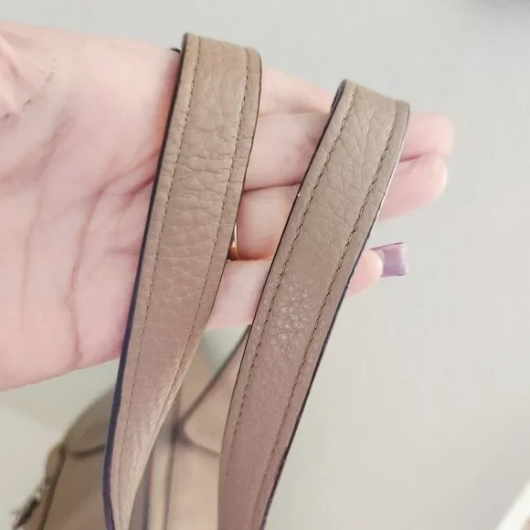 New Coach Taylor Tan Leather Shoulder Bag Purse - Picture 9 of 13